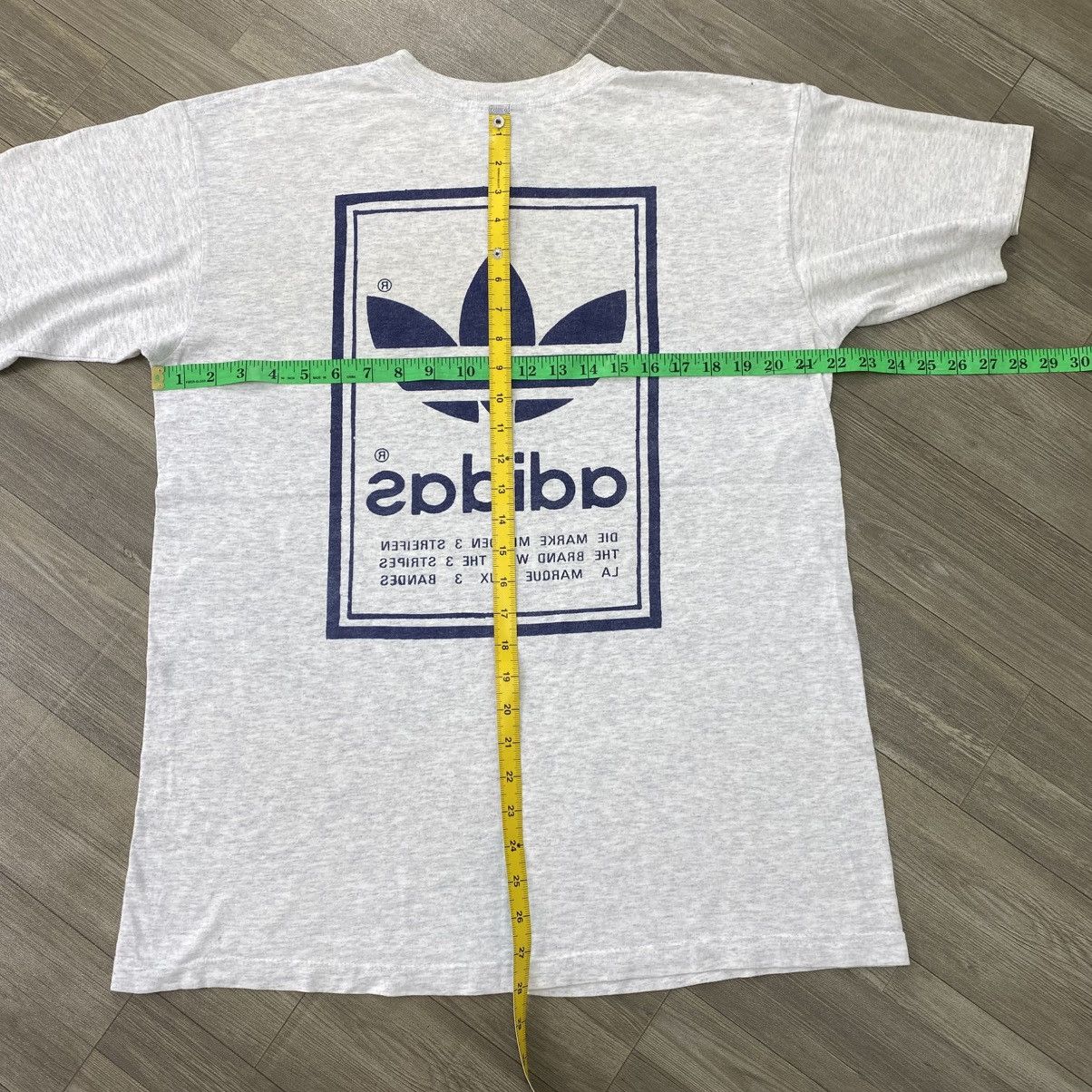 Adidas 🇺🇸1980s Vintage Adidas USA Trefoil Big Logo Spell Out Tee Size US M / EU 48-50 / 2 - 13 Thumbnail