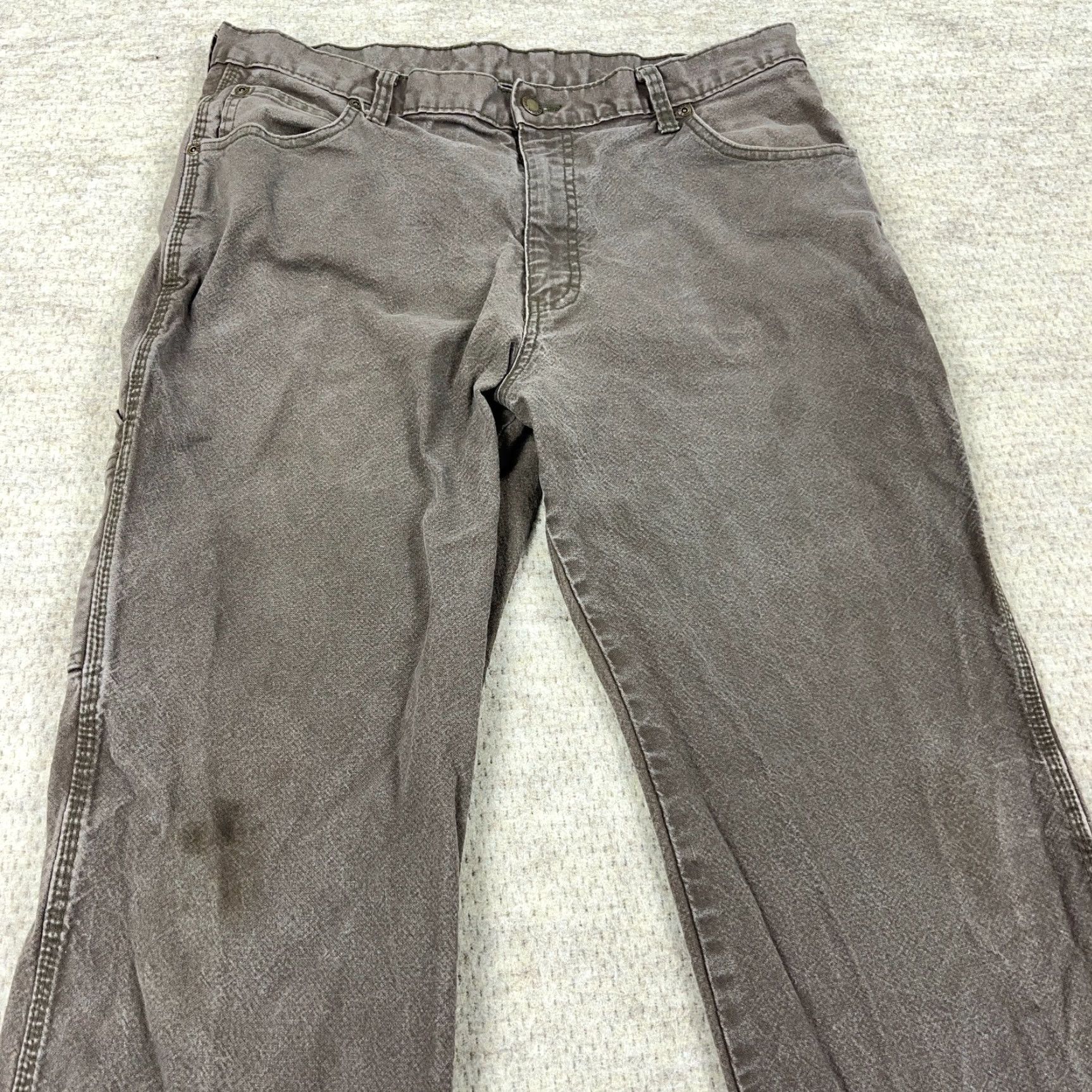 Dickies VINTAGE Dickies Carpenter Pants Men 36x30 Brown Canvas Workwear 5-Pocket Relaxed Straight Size US 36 / EU 52 - 5 Thumbnail