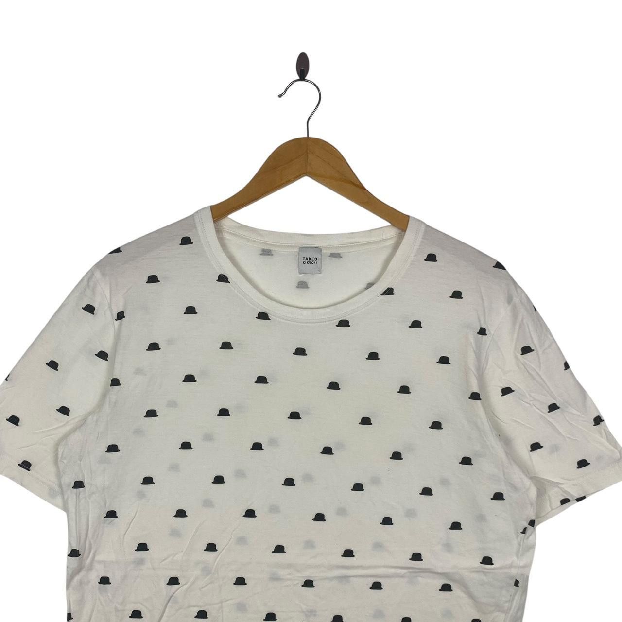 Takeo Kikuchi TAKEO KIKUCHI JAPAN Bowler Hat Over Print AOP Tee Shirt Size M / US 6-8 / IT 42-44 - 2 Thumbnail