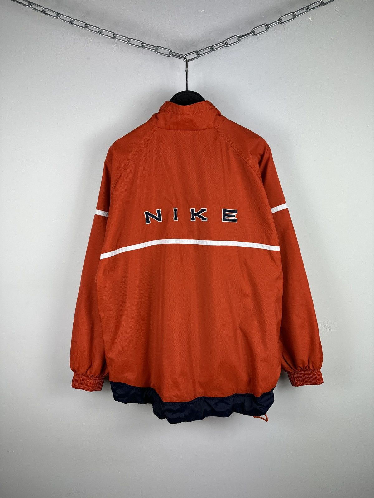 🍊Vintage 90's Nike Nylon Big Logo Baggy Anorak Jacket Y2K