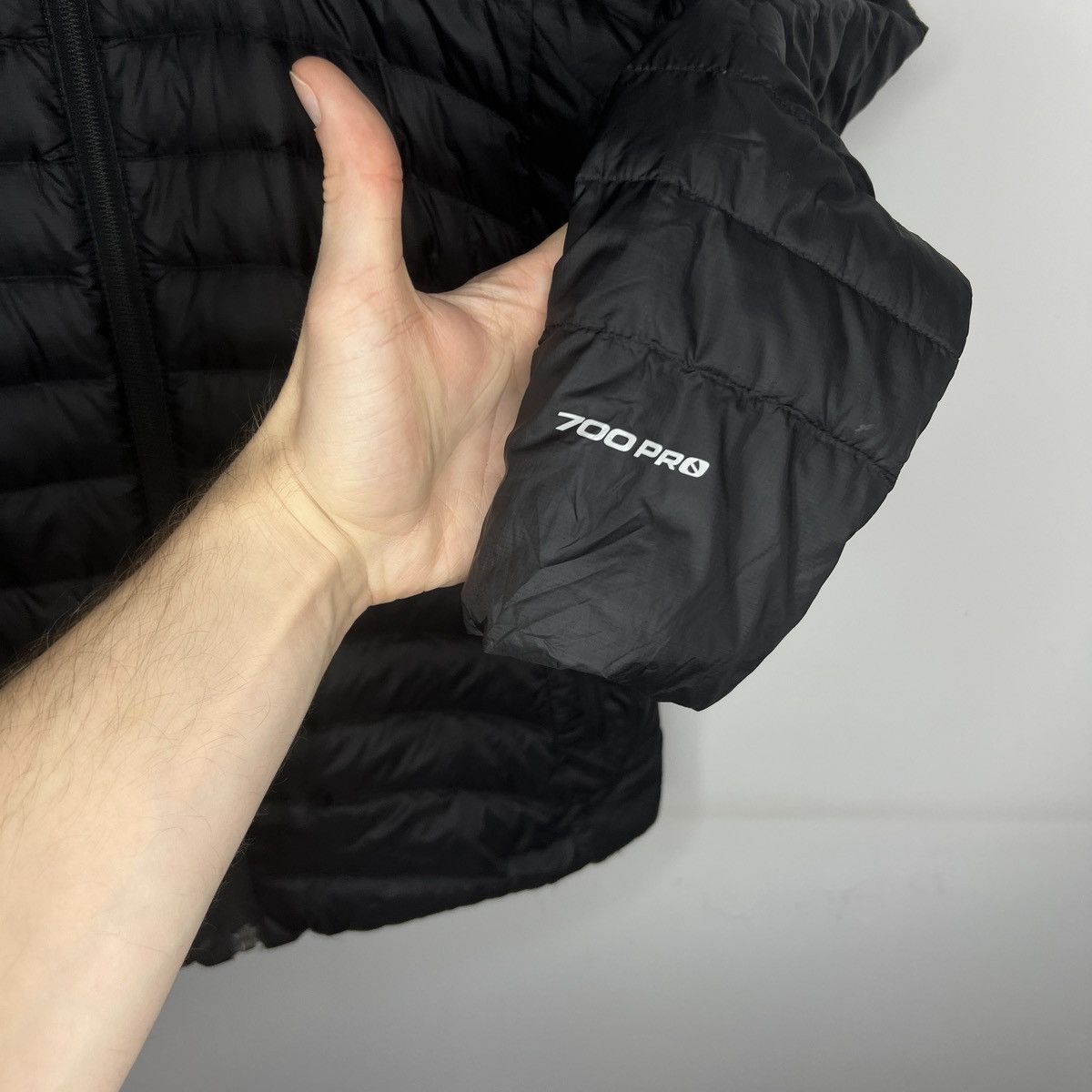 The North Face × Vintage THE NORTH FACE NUPTSE 700 PRO BLACK DOWN PUFFER JACKET Size M / US 6-8 / IT 42-44 - 4 Thumbnail