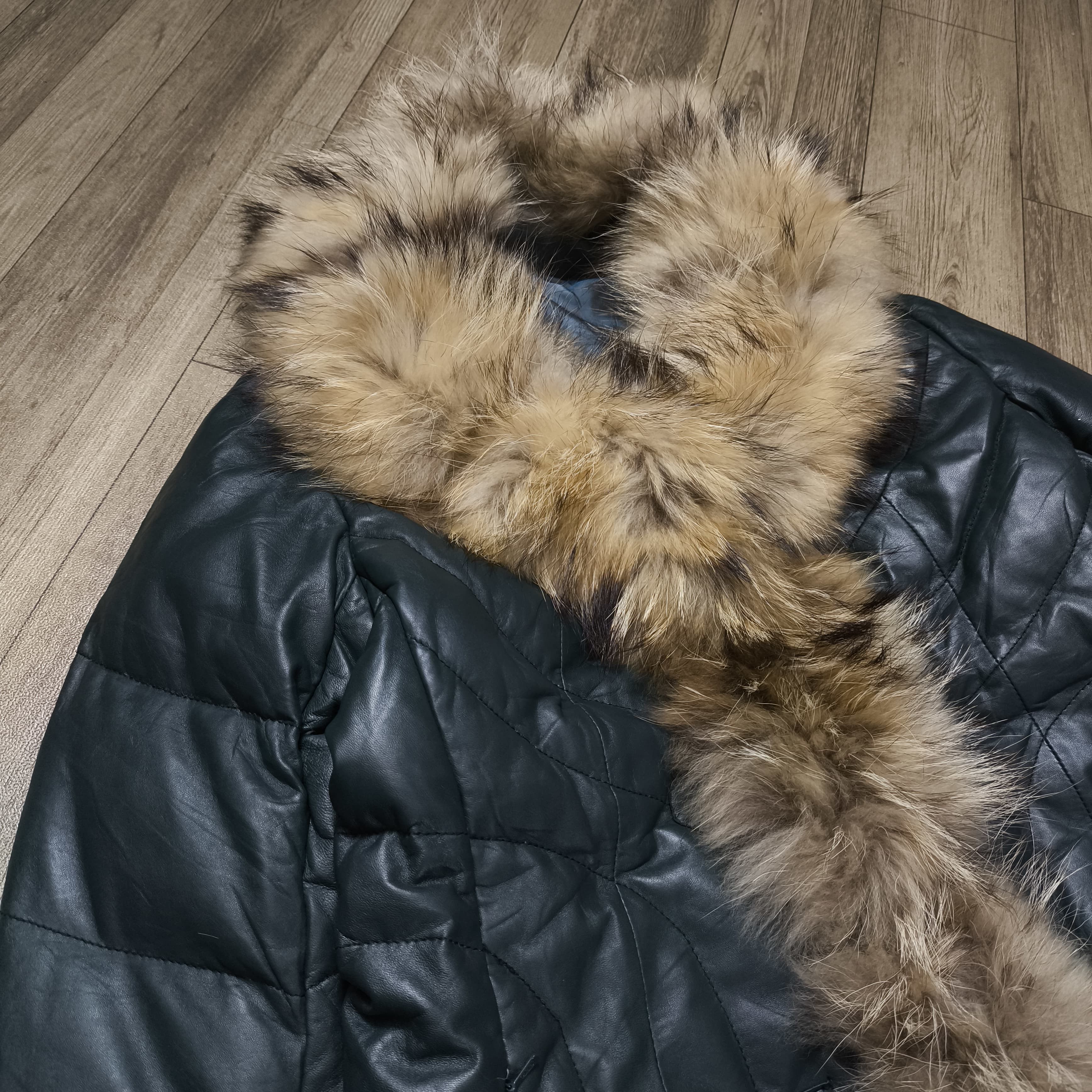 Tornado Mart 2000s Japane brand Fur Racoon Down Jacket Size M / US 6-8 / IT 42-44 - 7 Thumbnail