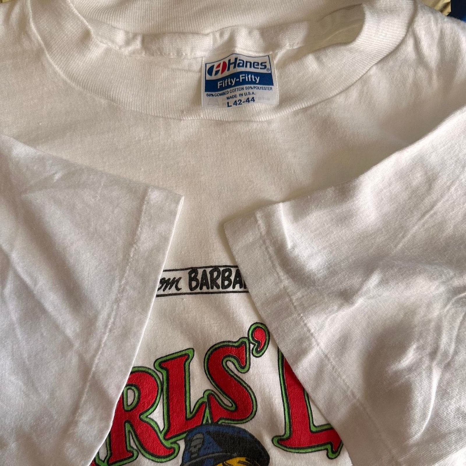 DC Comics × Hanes × Vintage Vintage 1982 DC Girls Love Stories Shirt Size US L / EU 52-54 / 3 - 7 Thumbnail