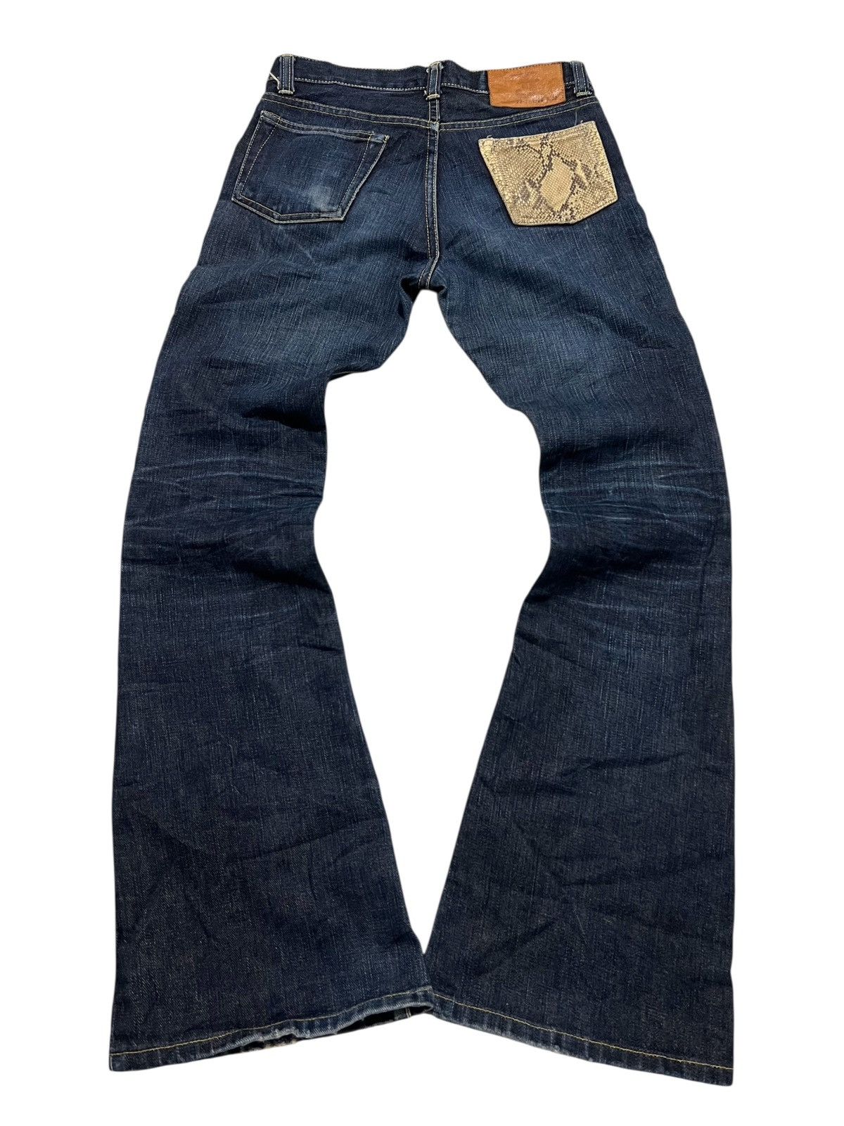 If Six Was Nine Vintage Tokyo Jeans Flared Snake pocket Talon Zip Size US 28 / EU 44 - 1 Thumbnail