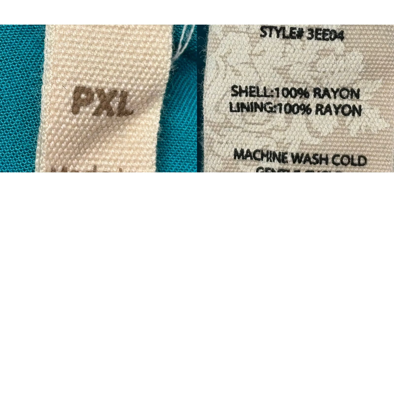 Soft Surroundings Soft Surroundings M Teal Green Blouse Layered Bell Sleeve Crepe Stretch Top Size XL / US 12-14 / IT 48-50 - 8 Thumbnail