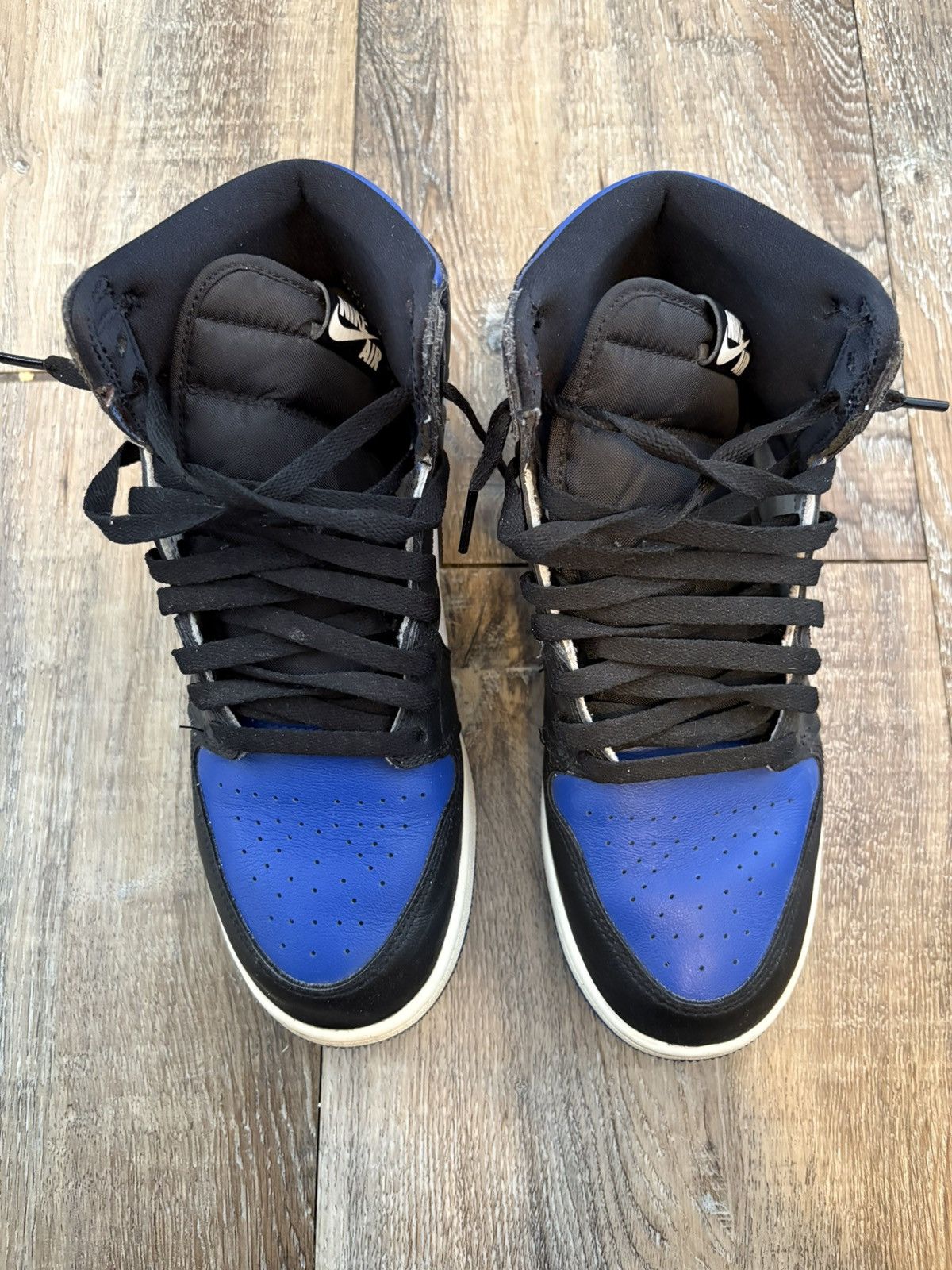 Jordan Brand Air Jordan 1 Retro High OG GS Royal Toe Size US 8.5 / IT 38.5 - 4 Thumbnail