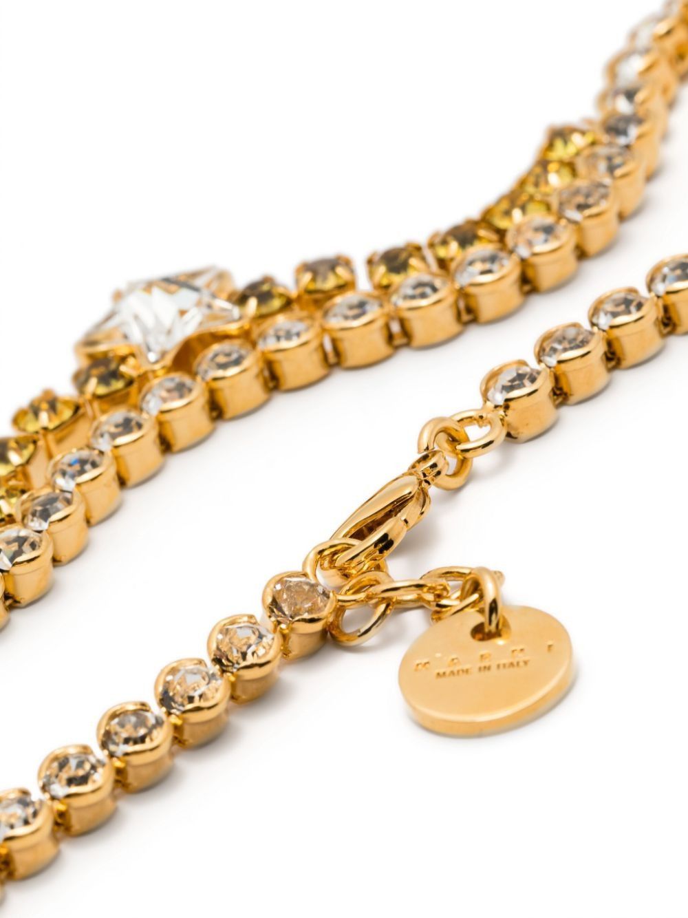 Marni o1w1db10125 Size:OS/Double-Pendant Necklace in Gold Size ONE SIZE - 3 Thumbnail