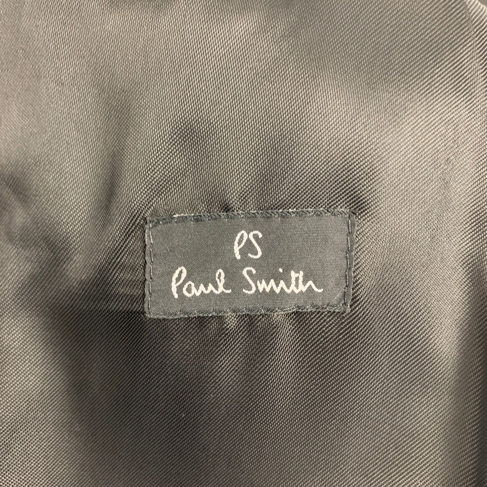 Paul Smith PS by PAUL SMITH Size 42 Olive Black Plaid Wool Nylon Coat Size US L / EU 52-54 / 3 - 7 Thumbnail
