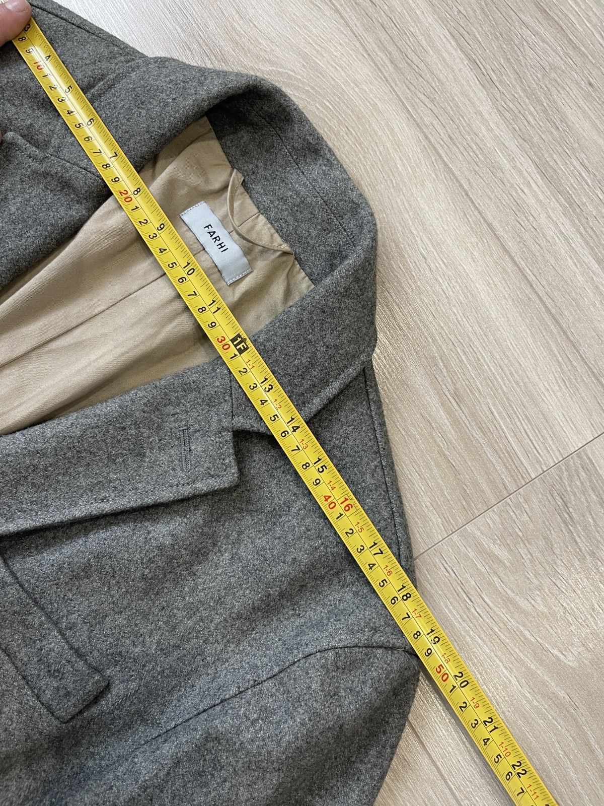 Nicole Farhi FARHI by Nicole Farhi Grey Wool Blend Blazer M Size 38R - 10 Thumbnail