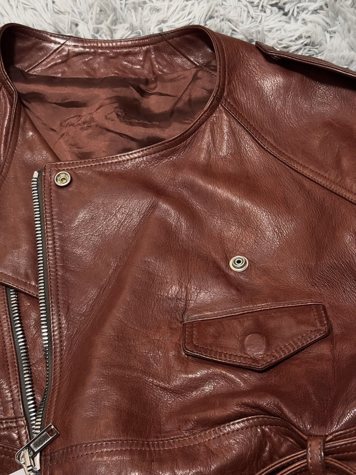 Rick Owens Rick Owens 24ss leather jacket Size US M / EU 48-50 / 2 - 12 Thumbnail
