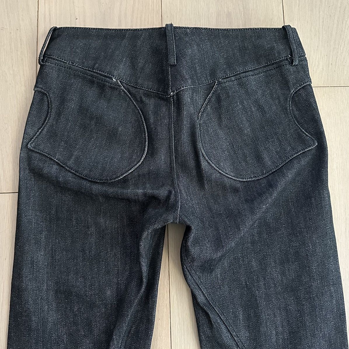 threeASFOUR 2000s Curved Seam Slim Fit Jeans Size 28" / US 6 / IT 42 - 4 Thumbnail