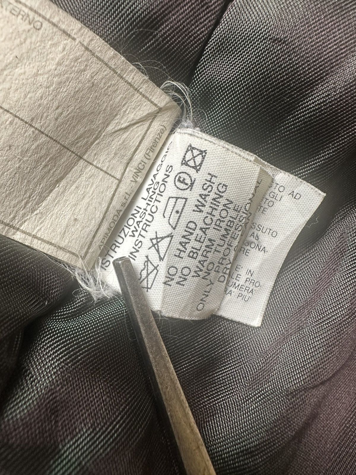 Emporio Armani 90s Iridescent Felt Logo Bomber Size US L / EU 52-54 / 3 - 5 Thumbnail