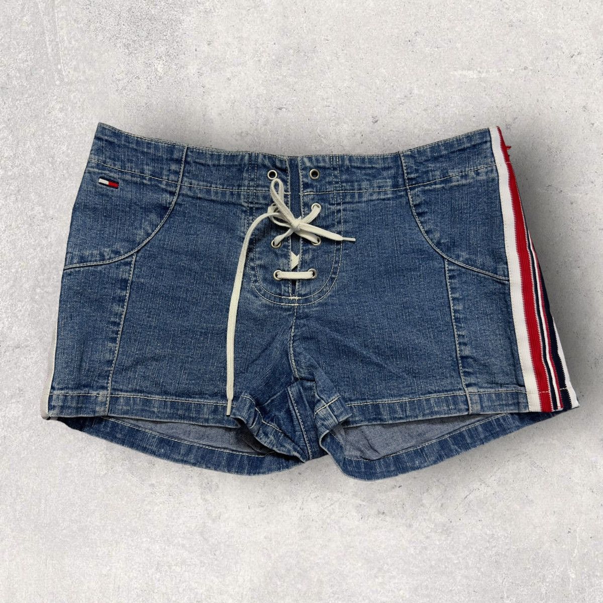 Tommy Hilfiger × Tommy Jeans × Vintage Vintage Tommy Jeans micro shorts Size 30" / US 8 / IT 44 - 1 Thumbnail