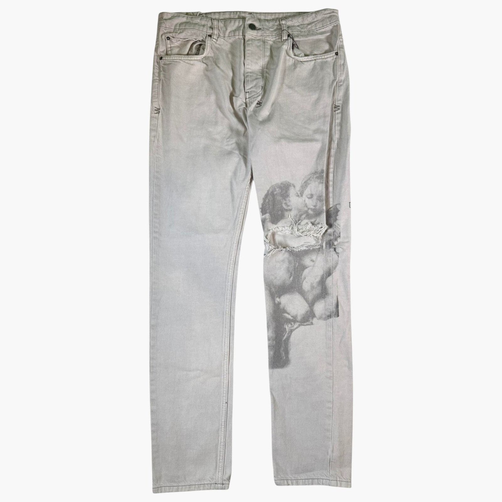 Ksubi Ksubi Cherub Tan Ripped Jeans Size US 34 / EU 50 - 1 Thumbnail