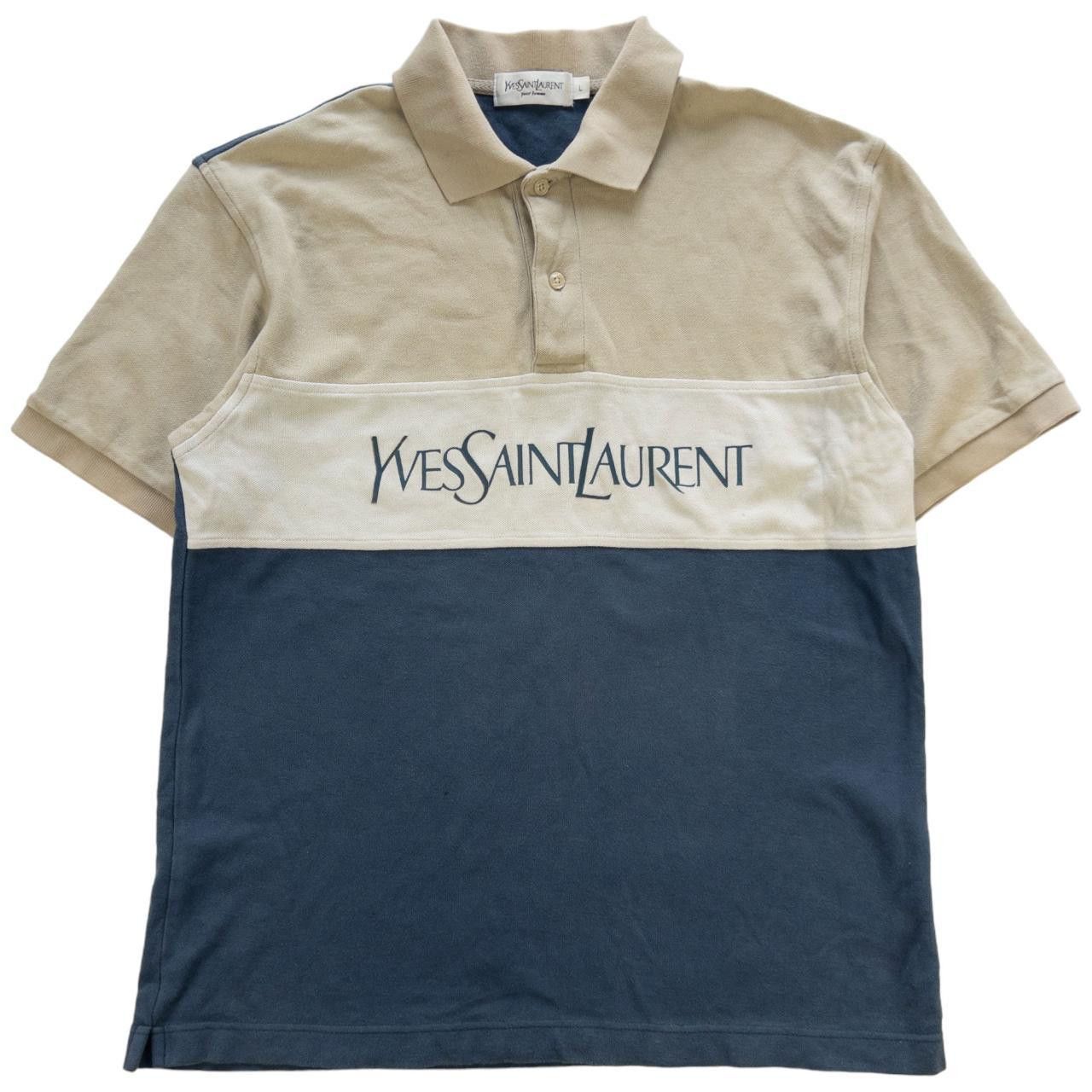 Vintage YSL Yves Saint Laurent Polo T Shirt Size L
