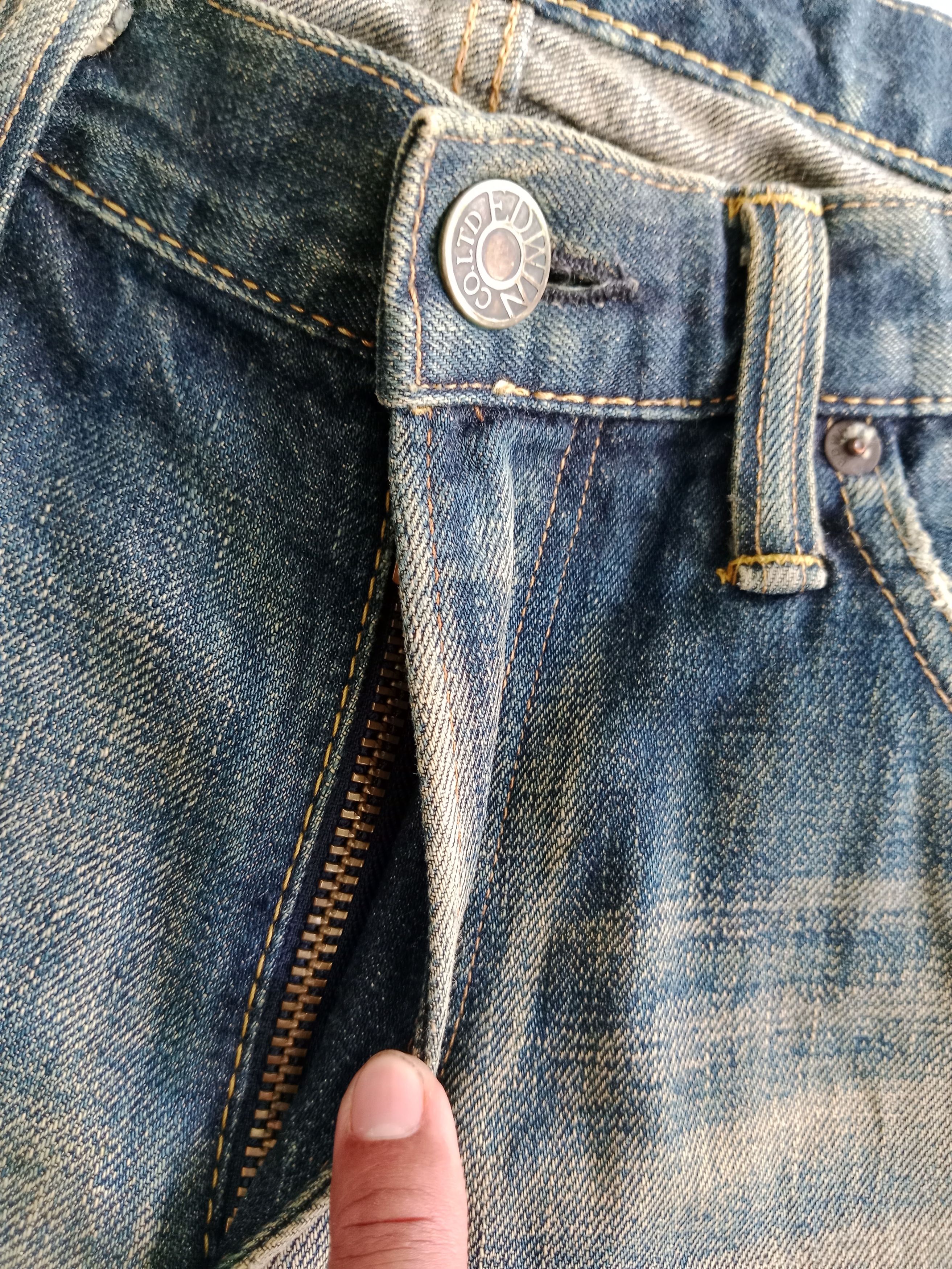Edwin Edwin Selvedge Distressed Jeans Made in Japan Size US 32 / EU 48 - 9 Thumbnail