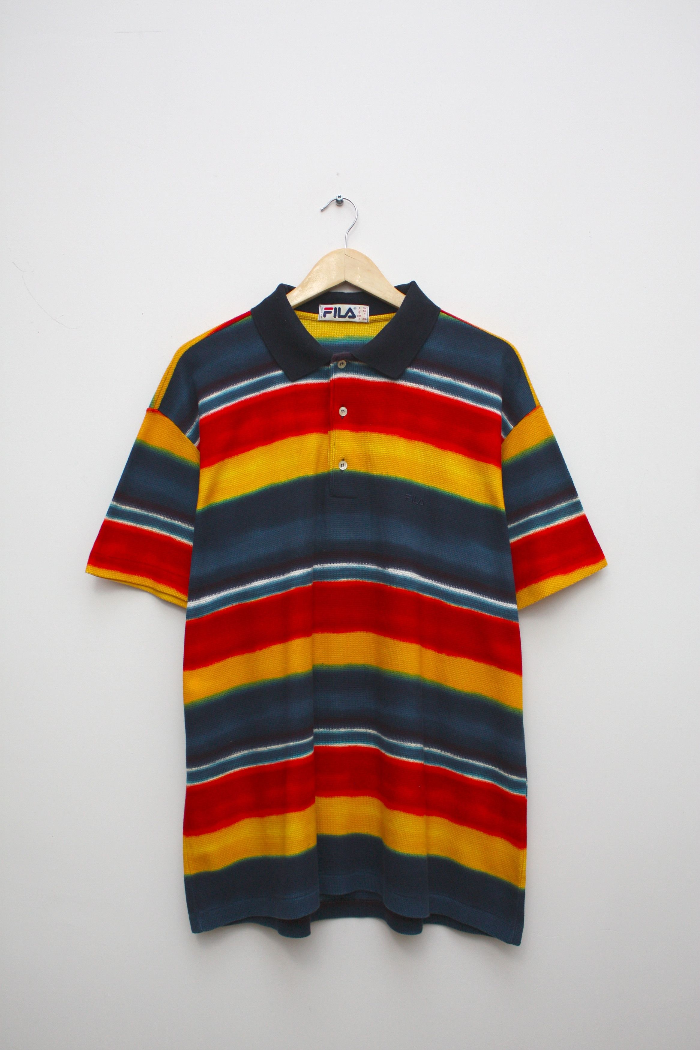 Fila Fila Vintage Acid Abstract Polo Size US XL / EU 56 / 4 - 1 Thumbnail