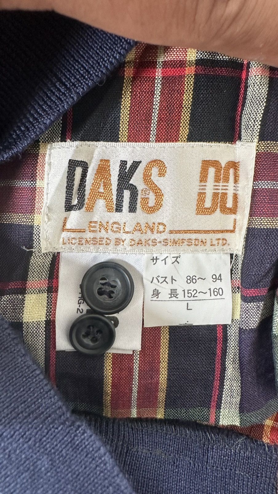 DAKS VINTAGE DAKS ENGLAND CHECKERED BOMBER JACKET Size US M / EU 48-50 / 2 - 10 Thumbnail