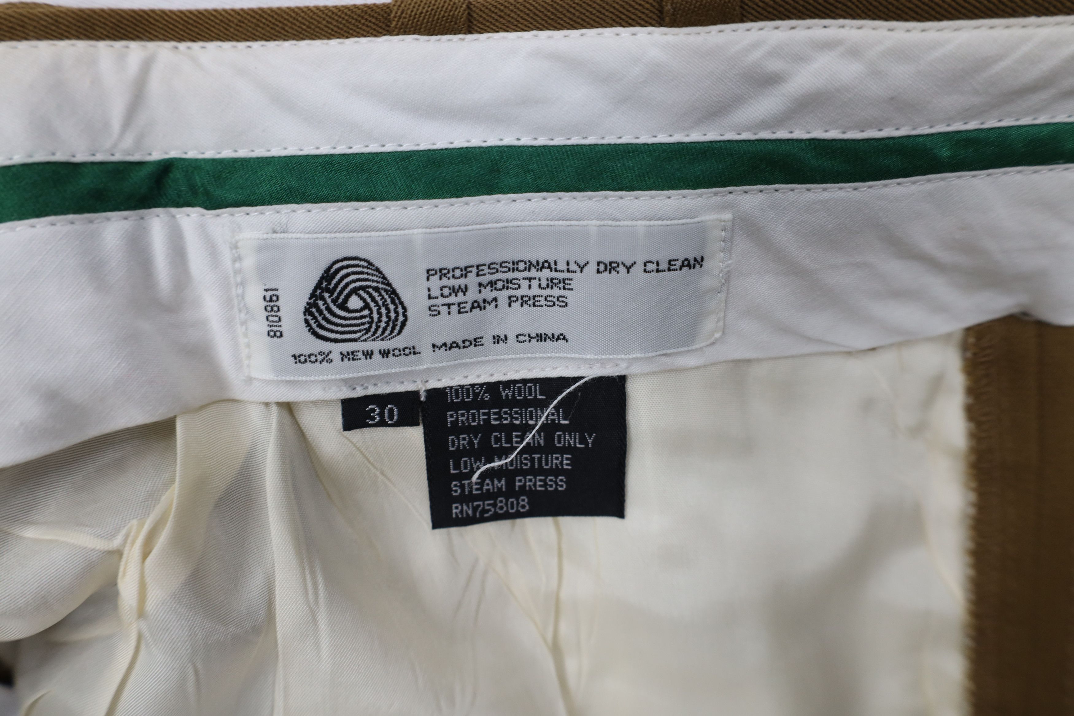 Vintage Vintage 90s Streetwear Wool Knit High Waist Chino Pants Size US 30 / EU 46 - 9 Thumbnail