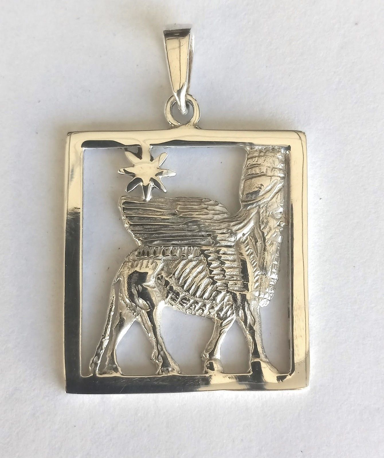Other Lamassu pendant sterling silver framed detailed Size ONE SIZE - 1 Thumbnail