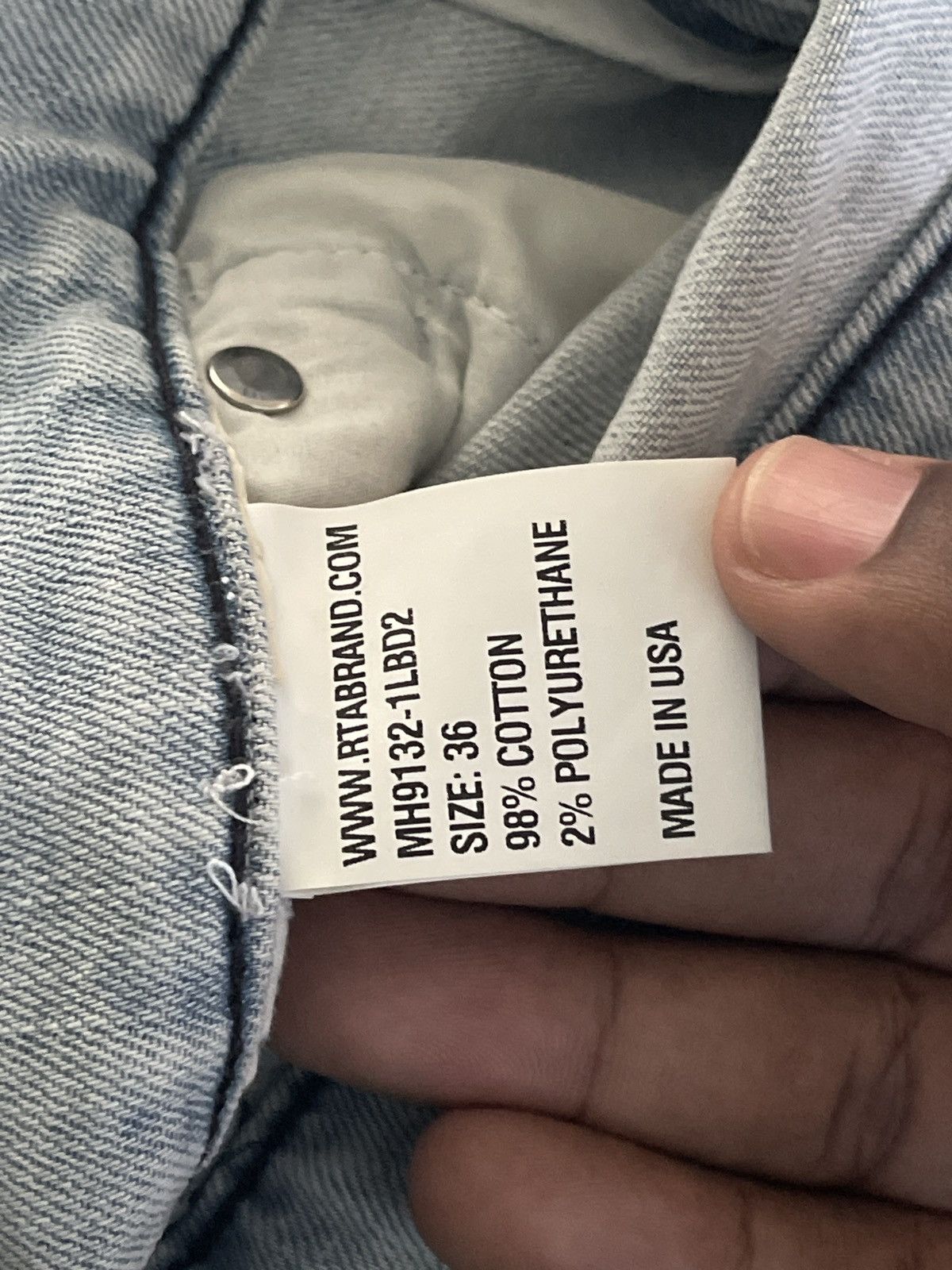 Rta Rta brand jeans college lettering Size US 36 / EU 52 - 5 Thumbnail