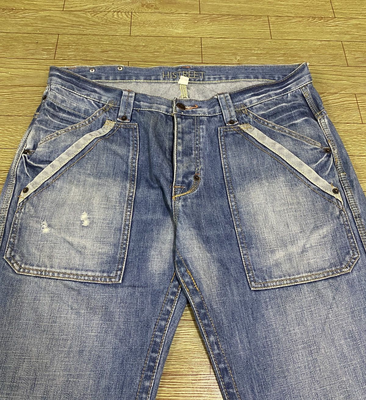 Japanese Brand Rare Design Vintage Japanese Brand HiStreet Jeans 1990s Size US 36 / EU 52 - 3 Thumbnail