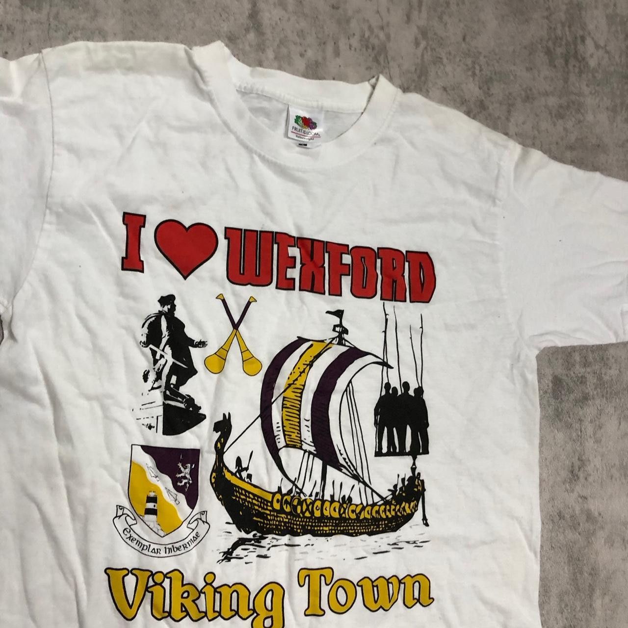 Fruit Of The Loom White Fruit of the Loom Viking Town tee streetwear Size US S / EU 44-46 / 1 - 2 Thumbnail