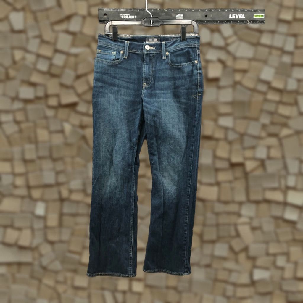 Denime Reclaim Jeans Regular Bootcut Jeans Size 29 Womens Mid Rise Dark Blue Denim Size 29" - 1 Thumbnail