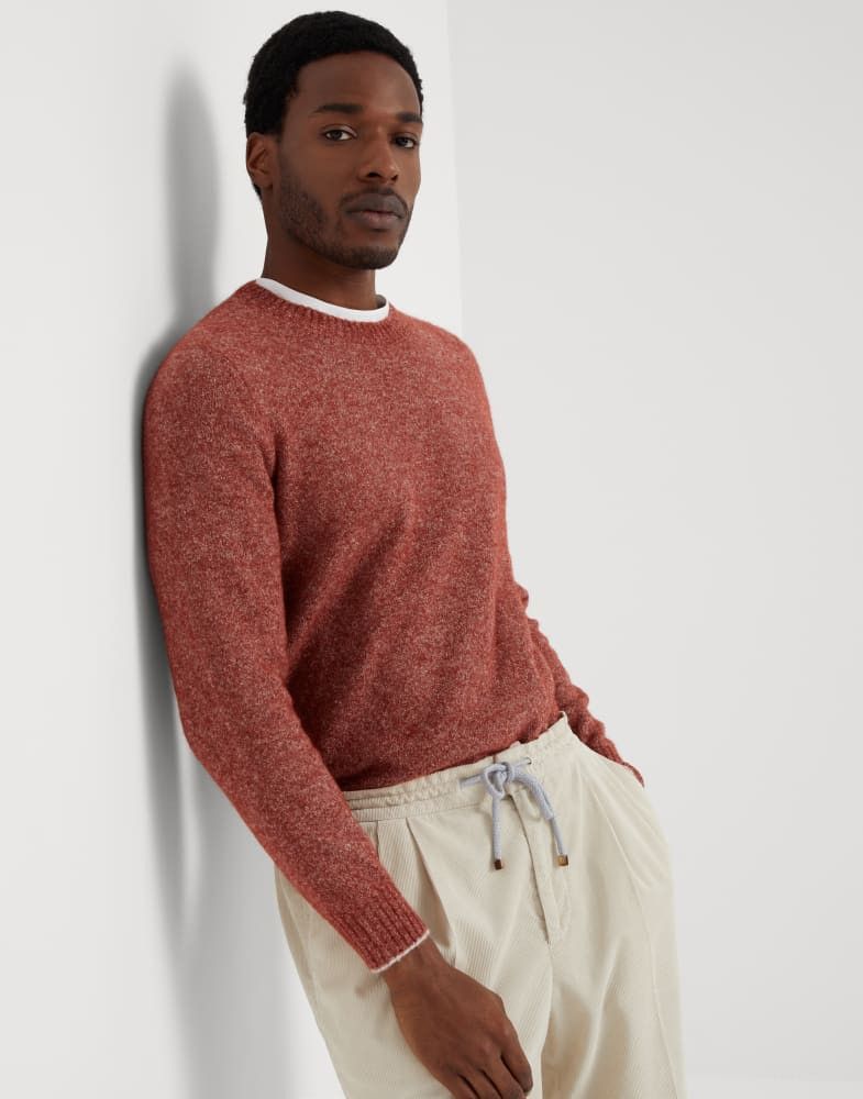 Brunello Cucinelli o1w1db10825 Sweater in Orange Size US XL / EU 56 / 4 - 3 Thumbnail