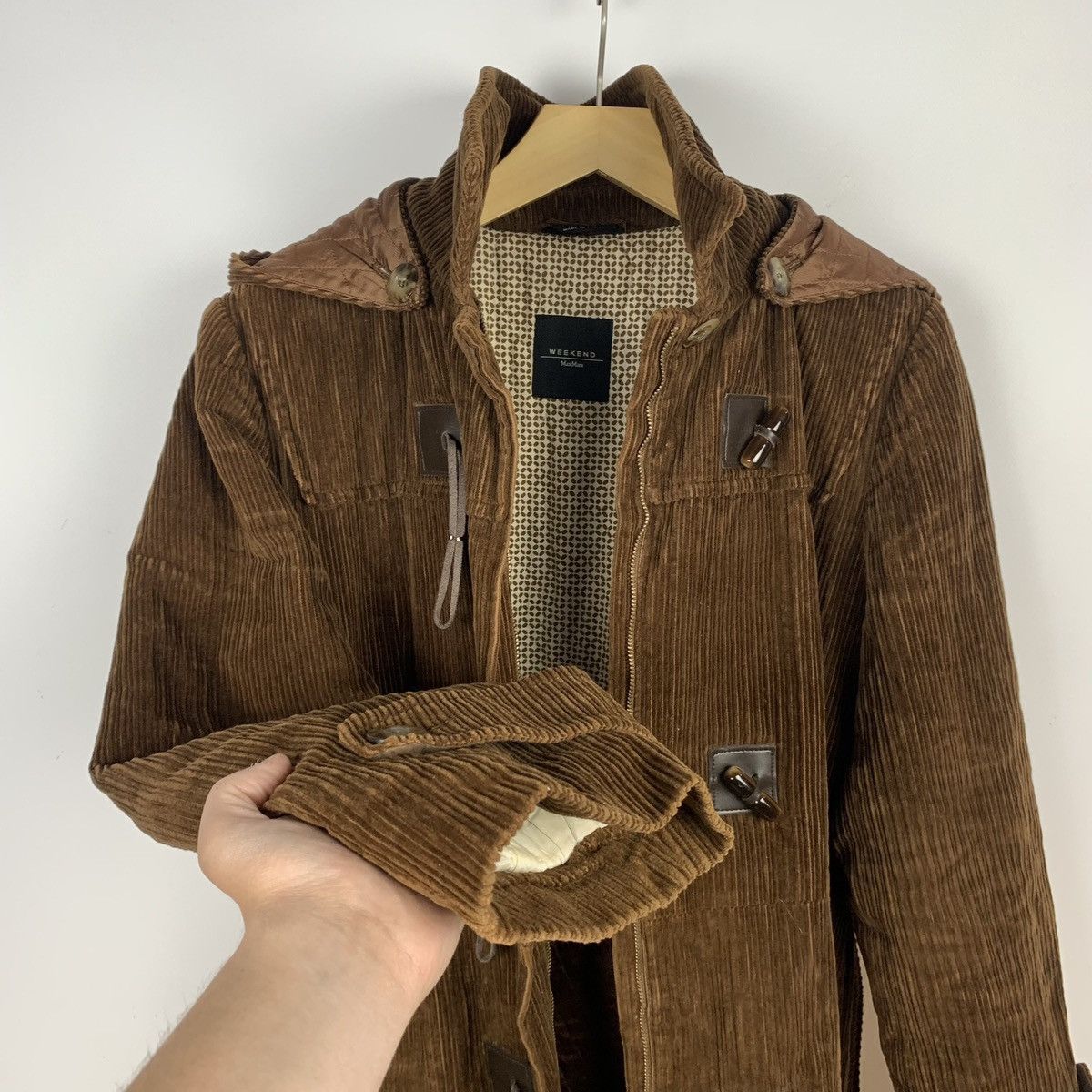 Weekend Max Mara Weekend Max Mara Velvet Duffle Coat Full Zip Hooded Size 44 Size M / US 6-8 / IT 42-44 - 15 Thumbnail