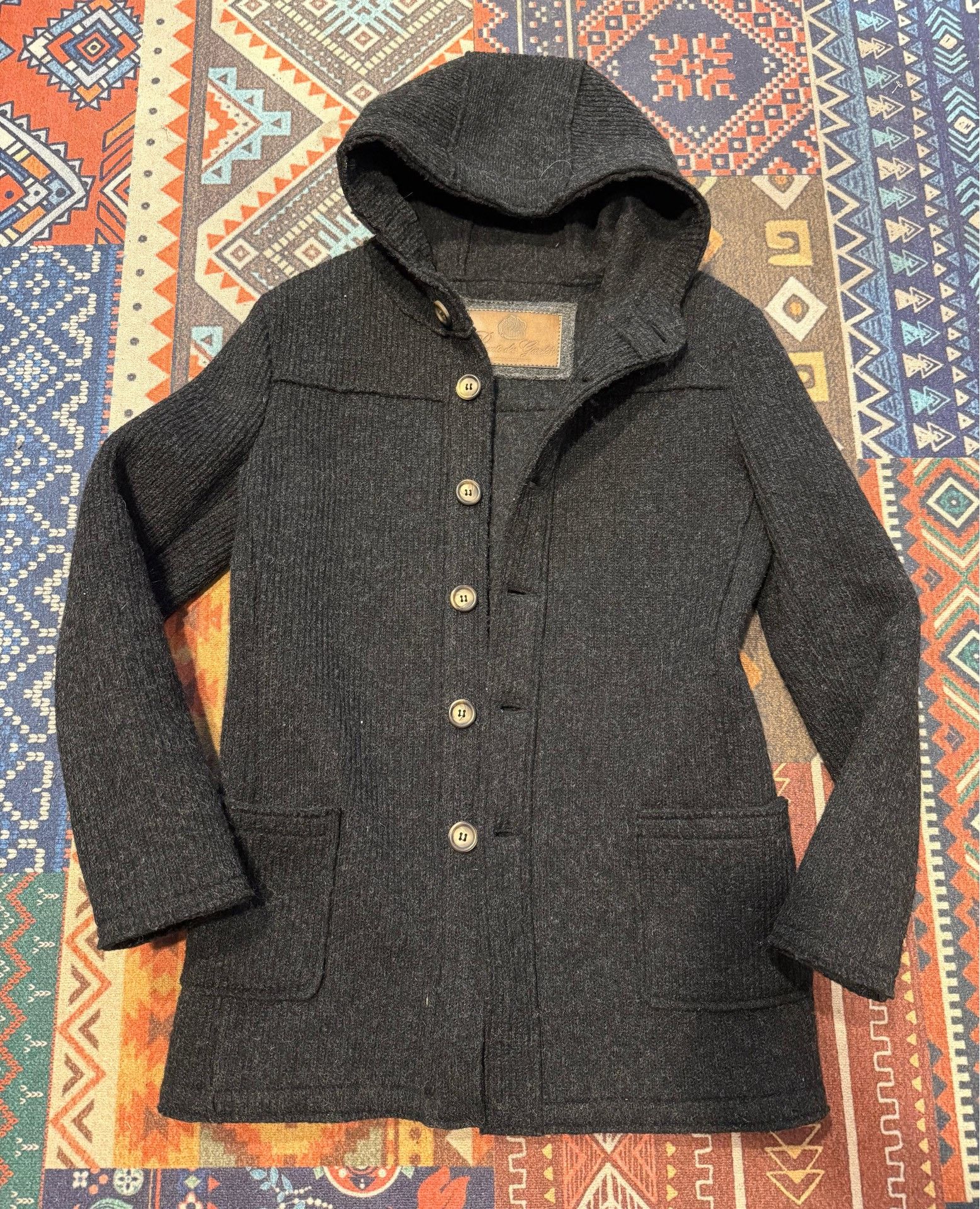 Route Des Garden Vintage Wool Knit Coat