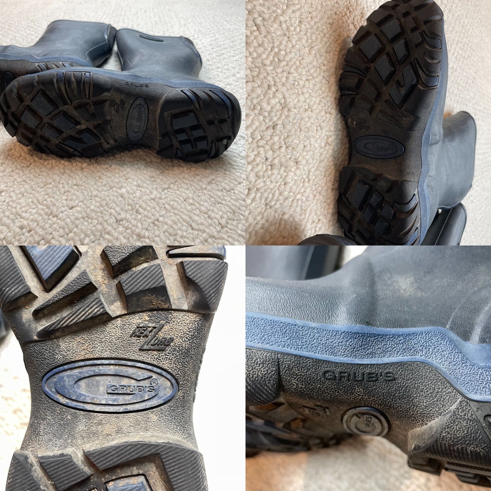 Rains Grubs HexZorb Boots Black Wellinton Wellies Waterproof Rain Rubber Womens 6.5 Size US 4 / IT 34 - 8 Thumbnail