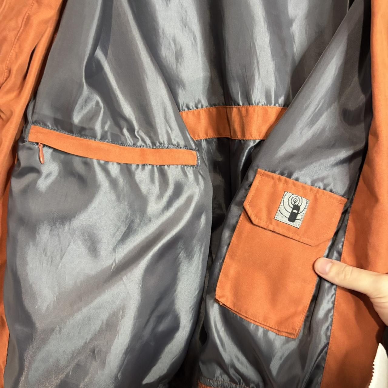Retreat Vintage Orange Boxy Zip-Up Bomber Jacket - L Size US L / EU 52-54 / 3 - 4 Thumbnail