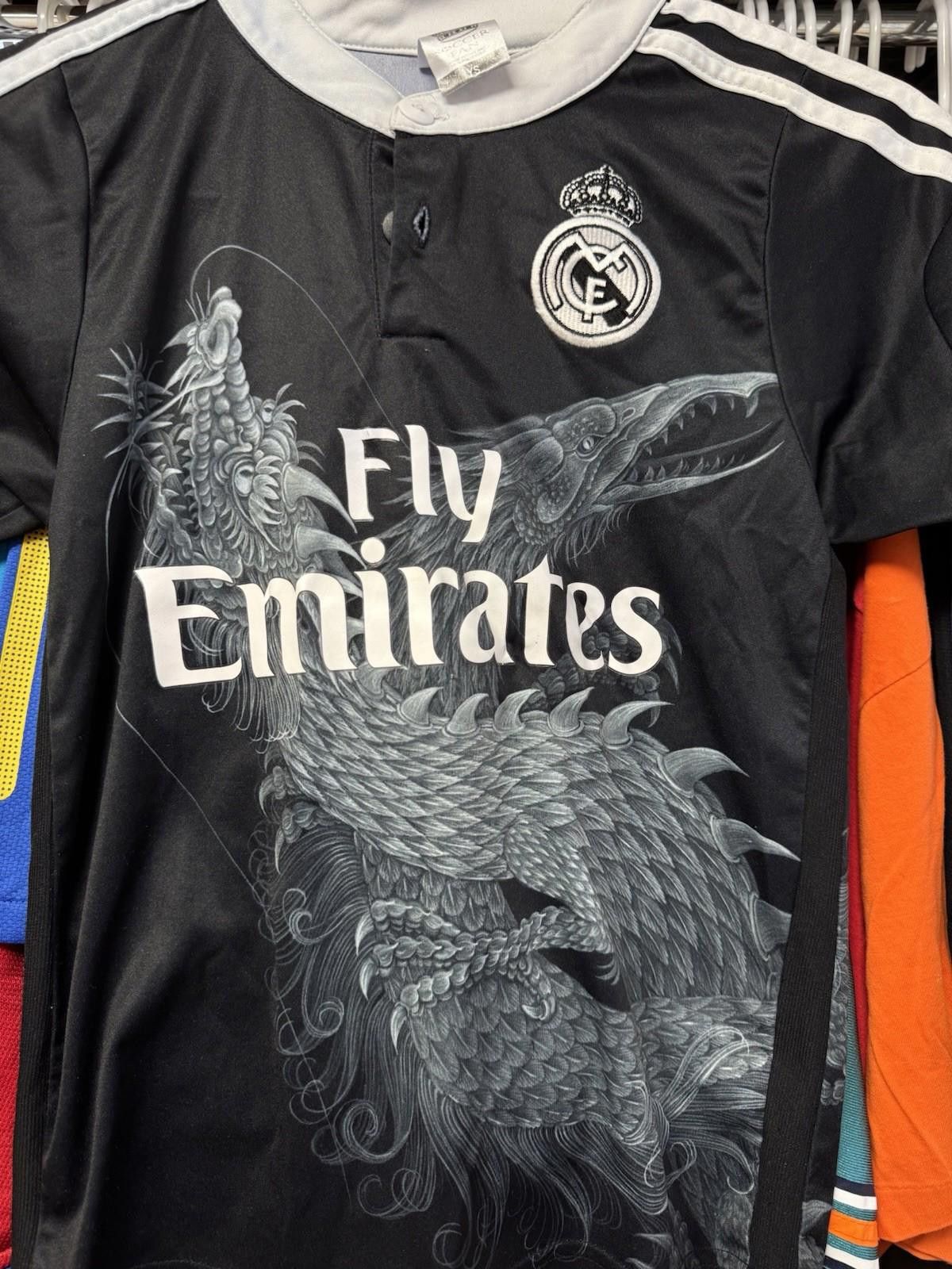 Adidas Real Madrid FC Yamamoto Jersey Shirt Season 2014/15 Size YS Size ONE SIZE - 4 Thumbnail