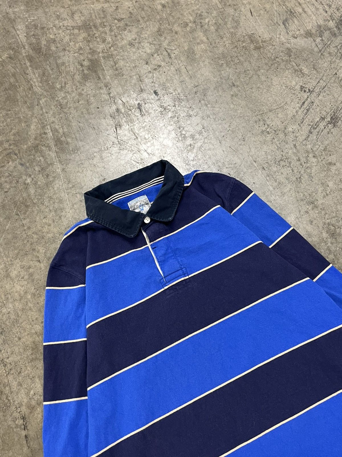 Lands' End × Vintage Vintage Rugby stripped lands end preppy streetwear hype Size US L / EU 52-54 / 3 - 3 Thumbnail