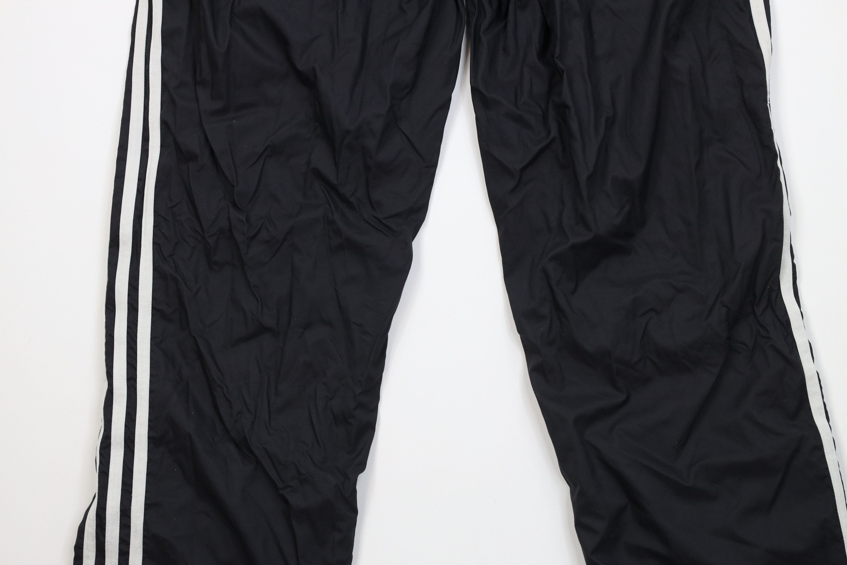 Adidas Vintage Y2K Adidas Distressed Lined Windbreaker Pants Black Size US 34 / EU 50 - 14 Thumbnail