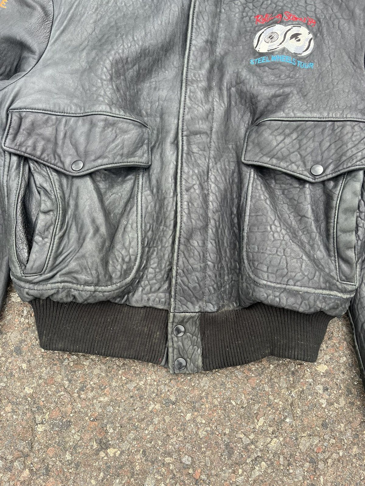 Brockum The Rolling Stones Leather Jacket Tour 89’ “Steel Wheels” Size US L / EU 52-54 / 3 - 6 Thumbnail
