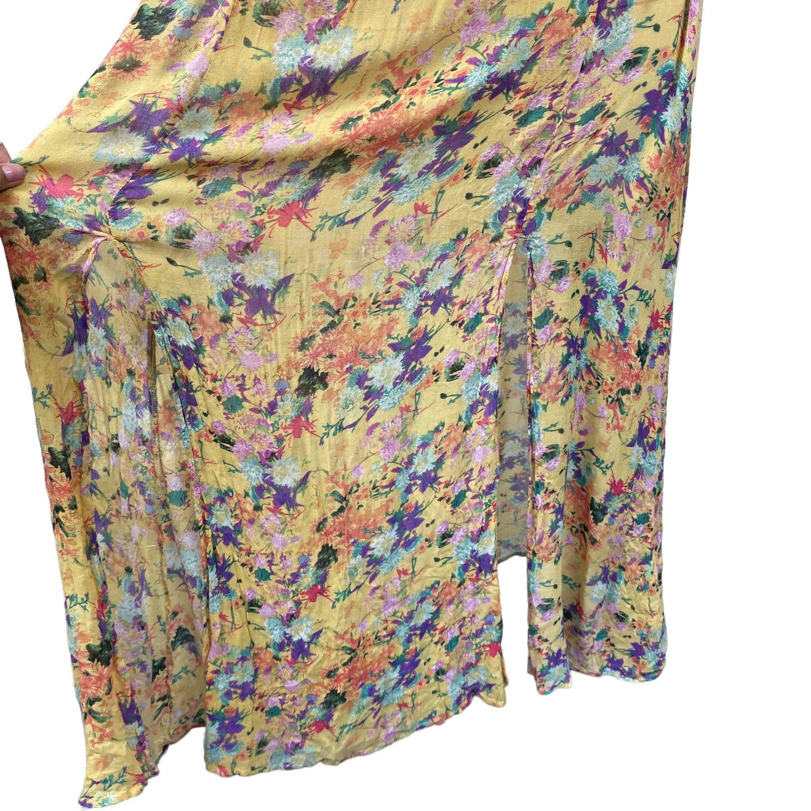 MINKPINK Minkpink Womens Size M Floral Semi Sheer Maxi Dress Size M / US 6-8 / IT 42-44 - 2 Thumbnail