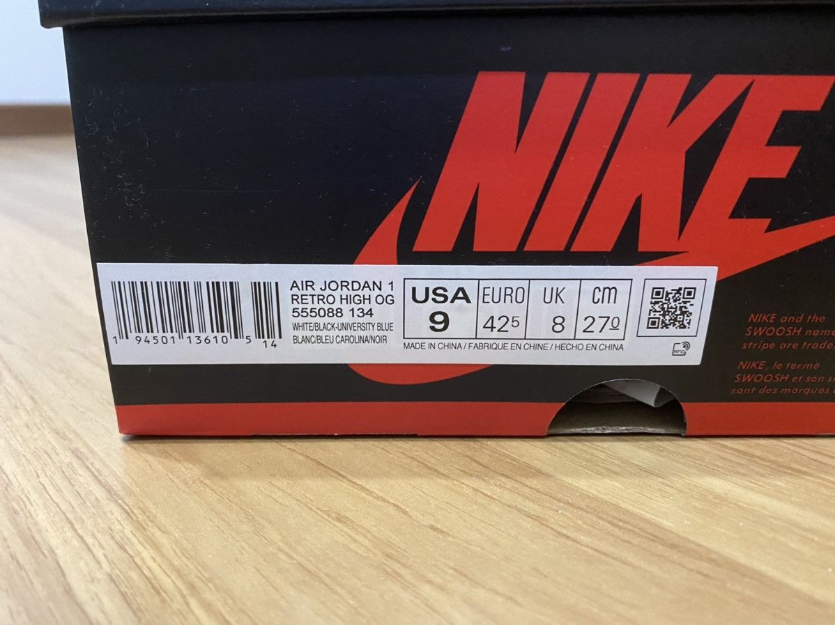 Jordan Brand × Nike Jordan 1 Retro High OG University Blue Size US 9 / EU 42 - 8 Thumbnail