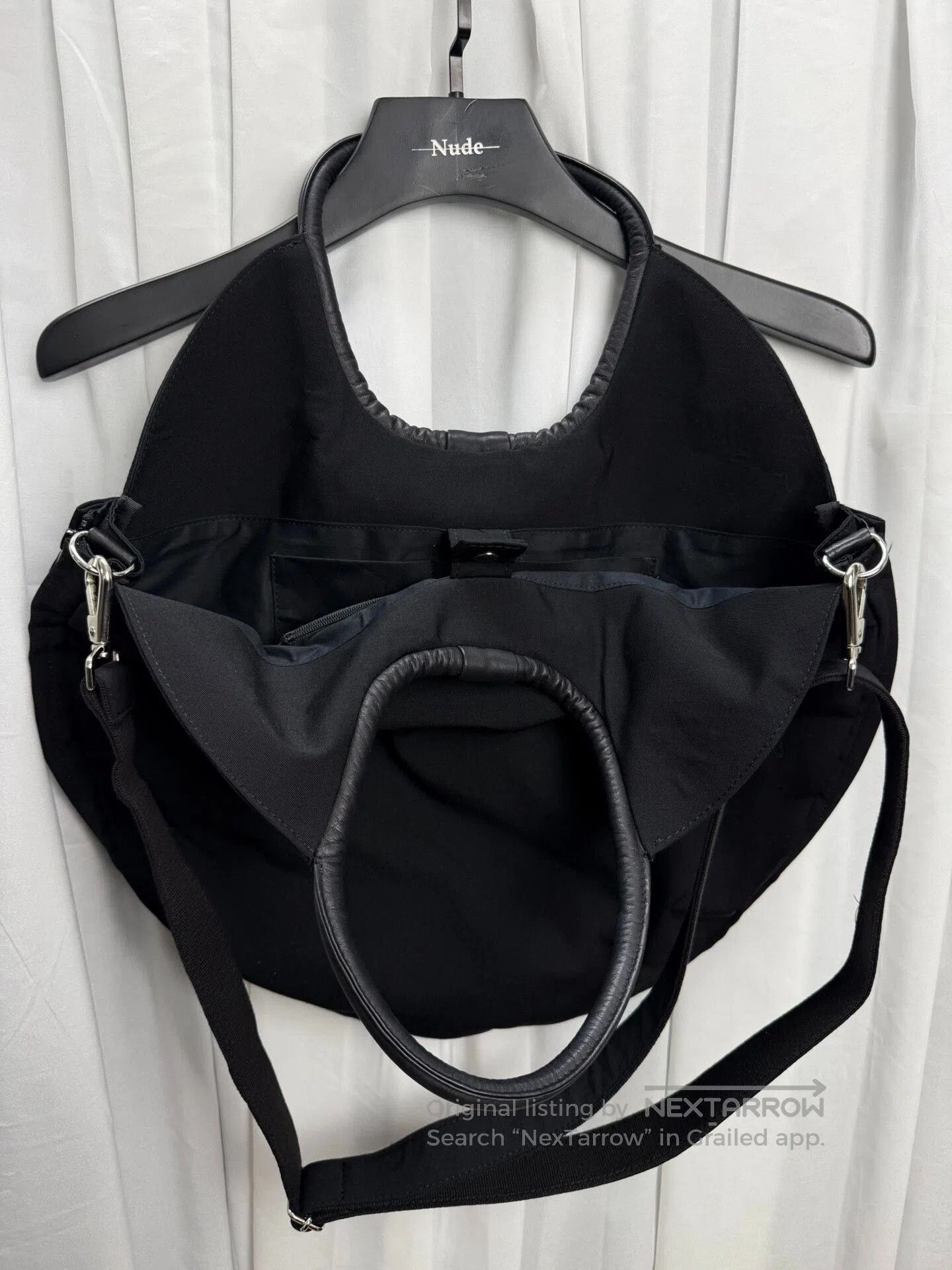 Yohji Yamamoto Yohji Yamamoto Noir Zip Ring Crossbody Bag. Size ONE SIZE - 3 Thumbnail