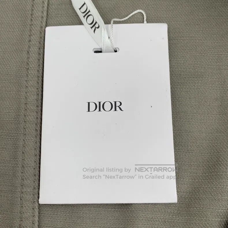 Dior Dior 22 gray-brown logo embroidered cotton lapel single-br Size US L / EU 52-54 / 3 - 8 Thumbnail