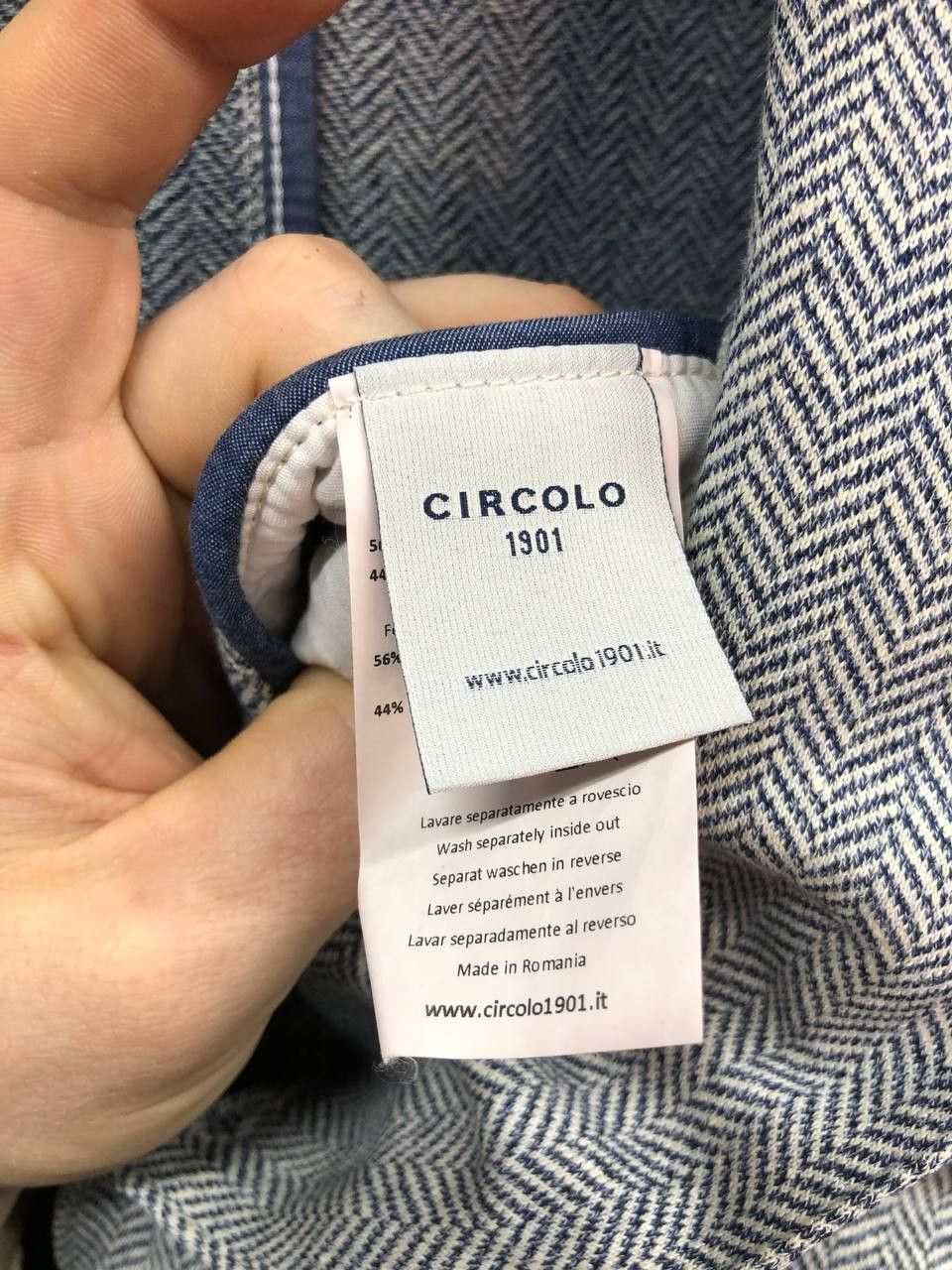 Circolo 1901 Circolo1901 linen mens blazer jacket size 58 / XL Size 54R - 10 Thumbnail