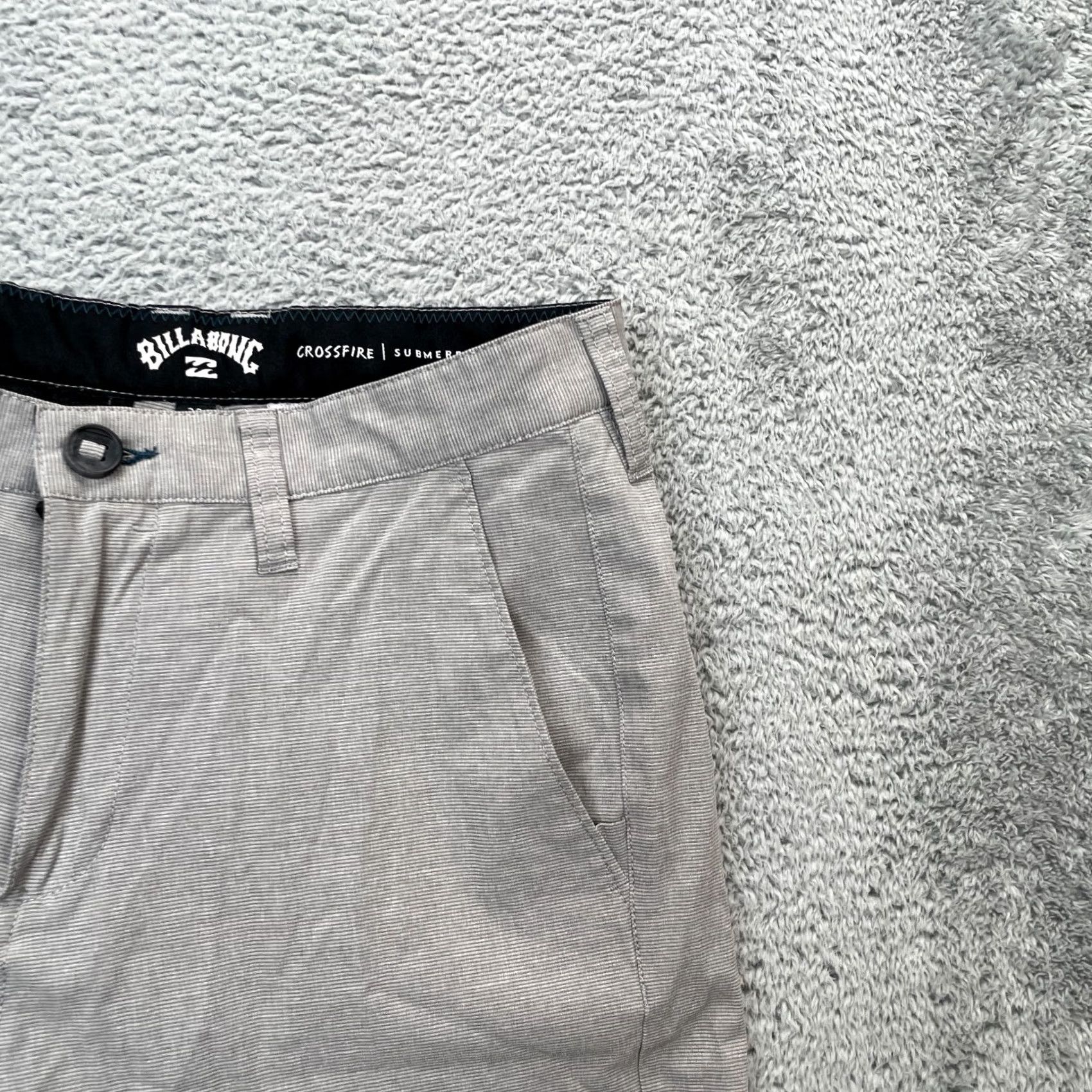 Billabong Billabong Shorts Mens 29 Gray Crossfire Submersible Hybrid Striped Relaxed Fit Chino Casual Beach Outdoor Sports 29 Mens Gray Shorts Size US 30 / EU 46 - 5 Thumbnail