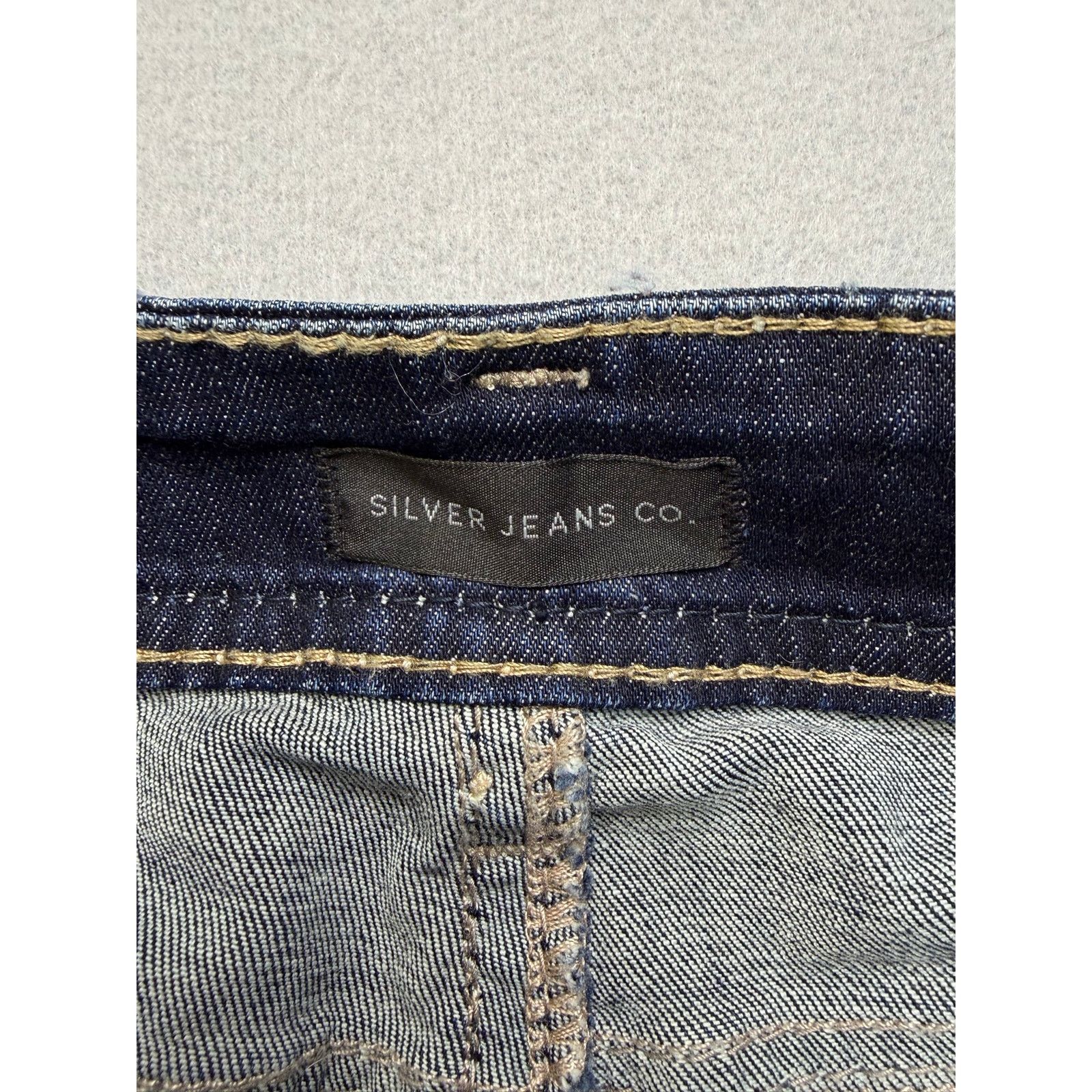 Silver Jeans Co. Silver Jeans Suki Straight Womens 30x30 Dark Bootcut Jeans Size 30" / US 8 / IT 44 - 3 Thumbnail