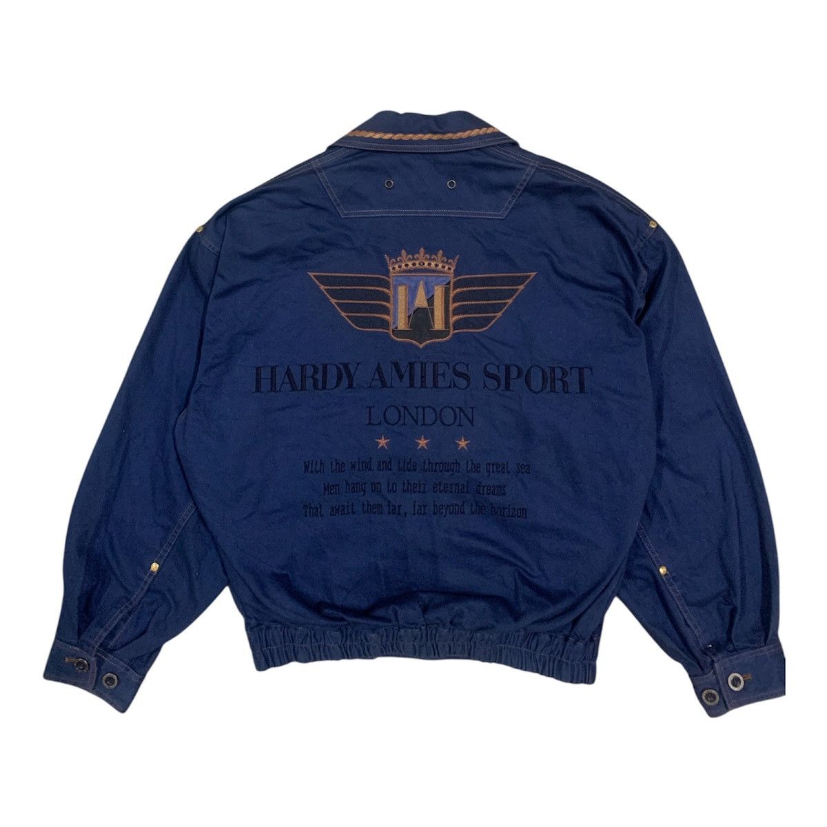 Hardy Amies Vtg Hardy Amies London Sport Marine Jacket Size US L / EU 52-54 / 3 - 5 Thumbnail