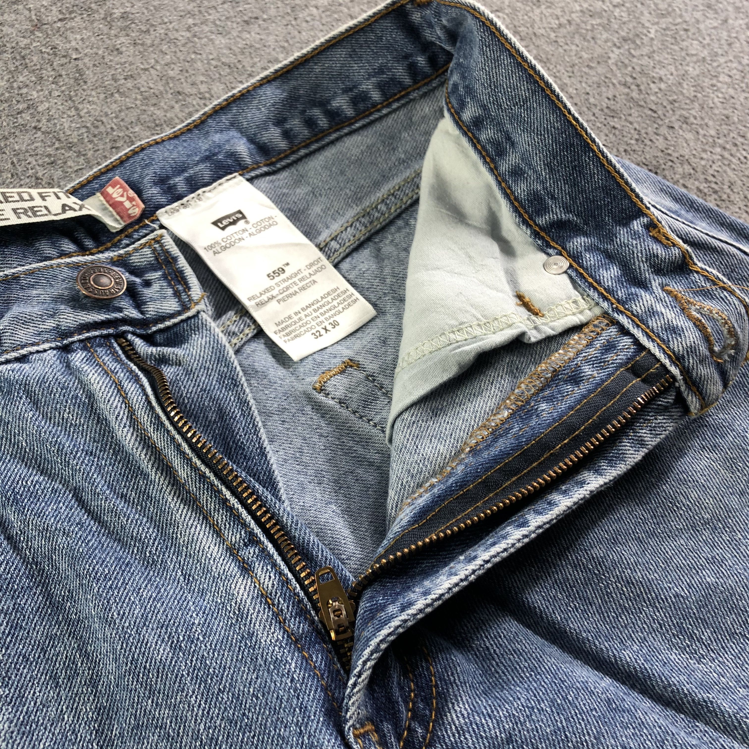 Levi's Vintage Blue Wash Levis 559 Jeans-J3380 Size US 32 / EU 48 - 9 Thumbnail