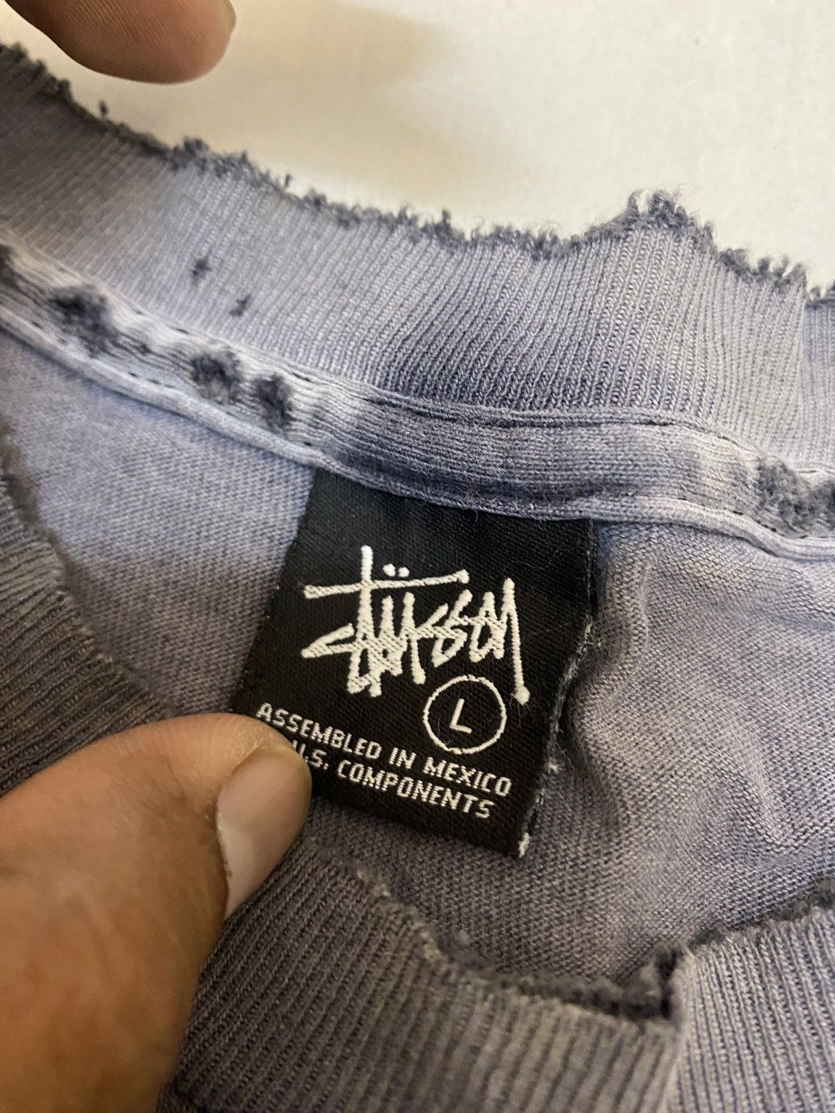 IN4MATION × Stussy × Vintage Vintage thrash distressed stussy x in4mation shirt 2006 Size US L / EU 52-54 / 3 - 7 Thumbnail