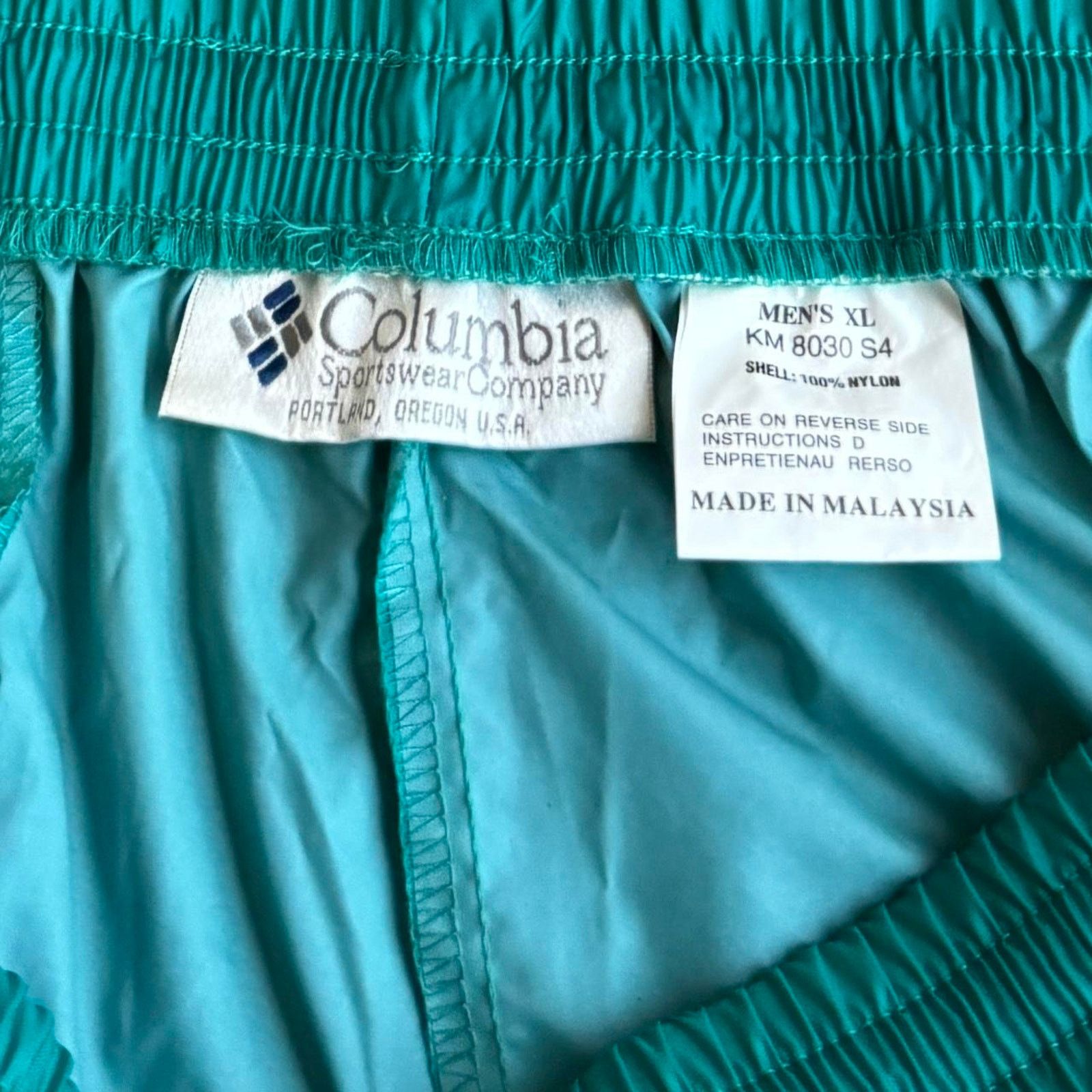 Columbia × Goretex × Japanese Brand Vintage Y2K Columbia Teal Technical Opium Baggy Rain Pants Size US 34 / EU 50 - 4 Thumbnail