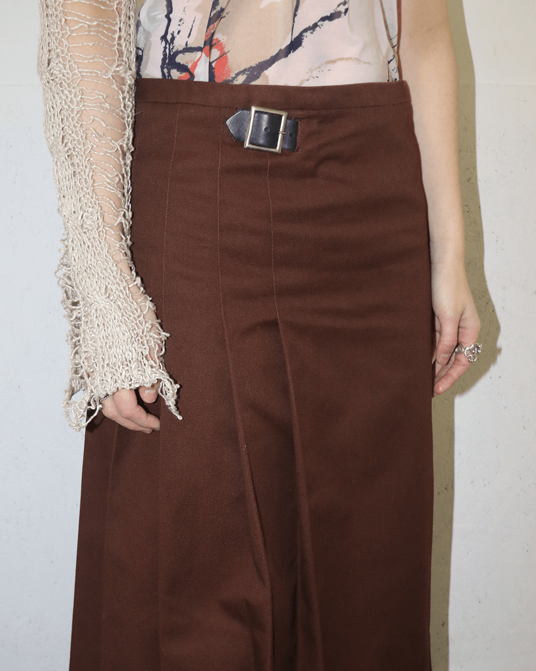 Engineered Garments Engineered Garments Belt Detail Pleated Wrap Skirt Size 28" / US 6 / IT 42 - 5 Thumbnail