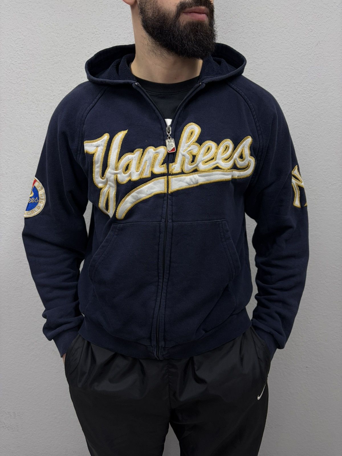 New York Yankees Red Y2K Yankees Zip Hoodie w/ Rhinestone Buttons New York Size US M / EU 48-50 / 2 - 1 Thumbnail